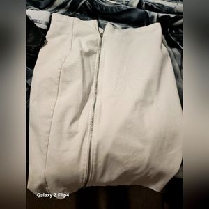 Jennifer Lopez double zipper skirt